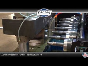 RAM-70 Tube End Forming Machine | 7.5mm Offset Fuel Funnel Tooling