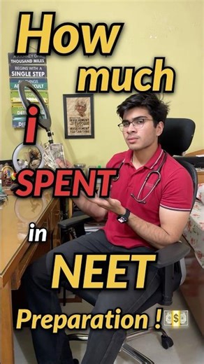 How much *MONEY* i spent during NEET!?💵🩺 #neet #mbbs #pw #alakhpandey #neet2027 #neet2028