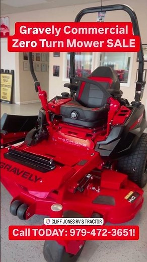Check Out Our Awesome Gravely Commercial Zero Turn Lawn Mowers- MADE IN THE USA!