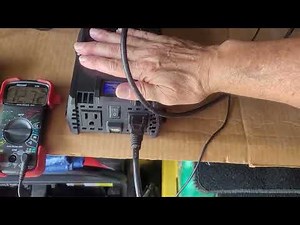 1st Run of the Harbor Freight 100watt Kit with Four 12V35AH, 750Watt inverter running a medium fan