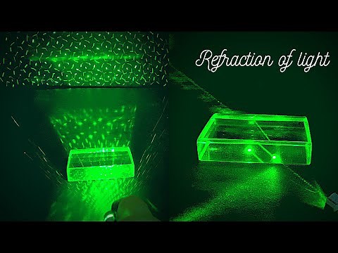 Refraction of light through glass slab // refraction of light // Glass slab