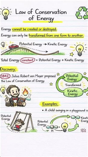 law of conservation of energy #physics