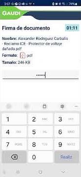 Como firmar con el app GAUDI Movil del BCCR en la plataforma ANDROID
