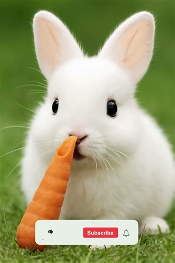You Won’t Believe How This Tiny Rabbit Eats a Carrot 😍🥕