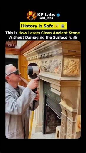 How Lasers Clean Ancient Stone🔦🪨
