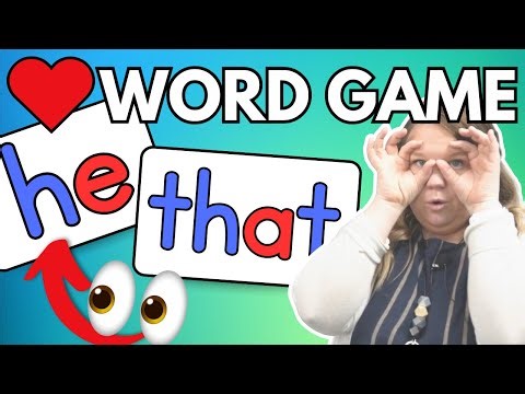 Sight Word Search: he & that | Practice Activity For Kids