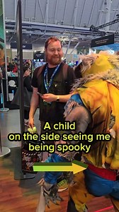 6.3M views · 399K reactions | Pure moment alert ! I'm all about being approachable, but sometimes the spooky side shows. Good thing I can tone it down and make kids smile. She was so adorable! Her joy was the best part. PAX Marvel #cosplay #cosplayers #pax #paxeast #paxeast2025 #wolverine #wolverinecosplay #werewolf #werewolfcostume #werewolfcosplay #cute #cutevideo | Haunted Cosplay | Facebook