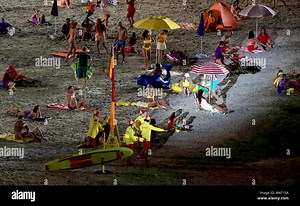 Performers during the Opening Ceremony for the 2018 Commonwealth Games at the Carrara Stadium in the Gold Coast, Australia. PRESS ASSOCIATION Photo. Picture date: Wednesday April 4, 2018. See PA story COMMONWEALTH Ceremony. Photo credit should read: Mike Egerton/PA Wire. RESTRICTIONS: Editorial use only. No commercial use. No video emulation Stock Photo - Alamy