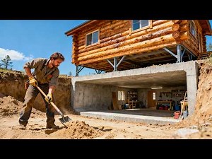 Man Builds Secret Bunker Under Old Cabin | Full Transformation by @DashingAxe