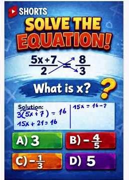 Equation with fractions