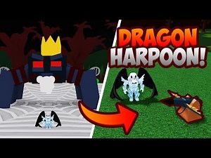 How To Get DRAGON HARPOON!! (BOSS FIGHT!) - Build A Boat For Treasure!