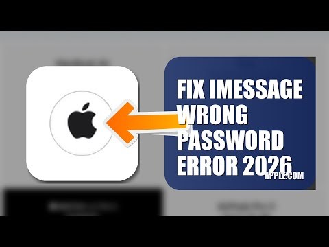 How To Fix iMessage Wrong Password Error 2026