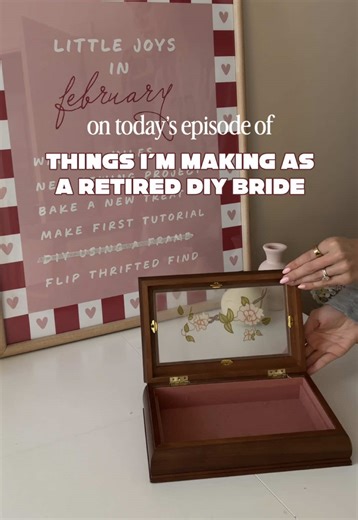 DIY Jewelry Box Transformation from Thrifted Find