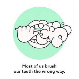 How quip helps you brush better: Sensitive vibrations so you're gums are gently cleaned. Built-in two minute timer to brush for the right amount of time. Pulses every 30 seconds remind you when to switch sides. A handy cover for wireless travel everywhere. Refills delivered on a dentist-recommended schedule. | quip
