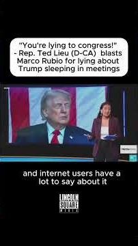 SLEEPY DON gets CALLED OUT by Ted Lieu #trump #marcorubio #tedlieu #sleepydon