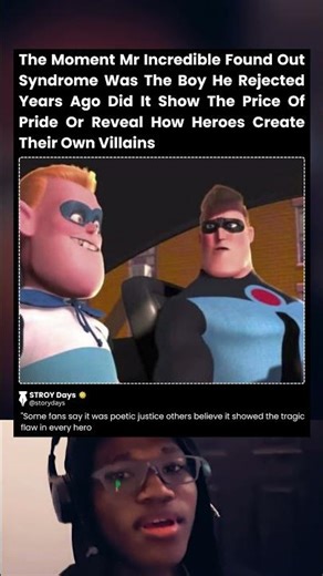 The Moment Mr Incredible Found out Syndrome Was The Boy He Rejected Years Ago Did It Show The Price