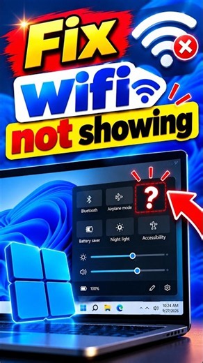 Fix WiFi Not showing in Windows 11 ( 2026 )