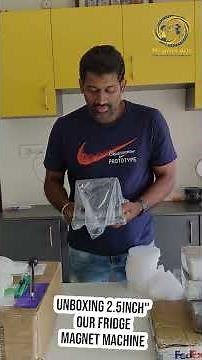 Unboxing 2.5" Fridge Magnet Machine | Full Setup & Review