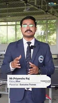 Mr. Priyanshu Raj joins Transition Holding as an Executive Trainee | MBA & PGDM Placements