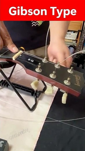 エレクトリック ギター の 弦交換 。 Electric Guitar 弦 の 張替え 。 エレキ ギター 弦交換 。Fender Type, Gibson Type , PRS Type