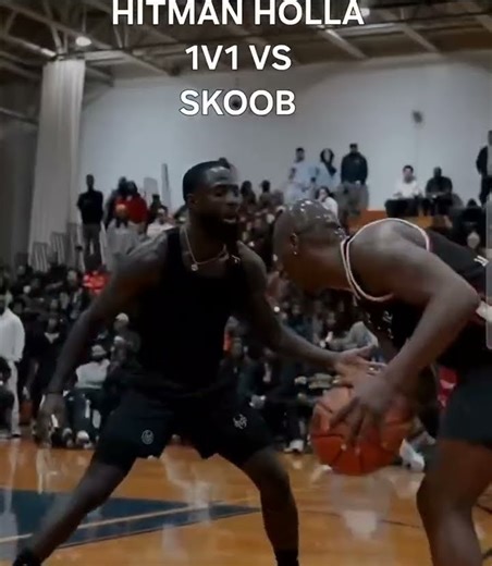 Hitman Holla 1v1 Vs Skoob #basketball #battlerap
