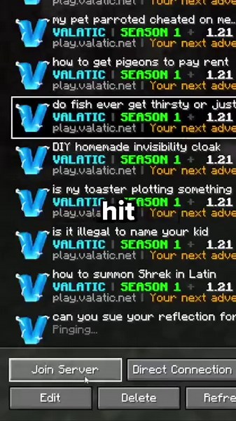 Minecraft How to Join and Play the Oneblock Server 1.21.5