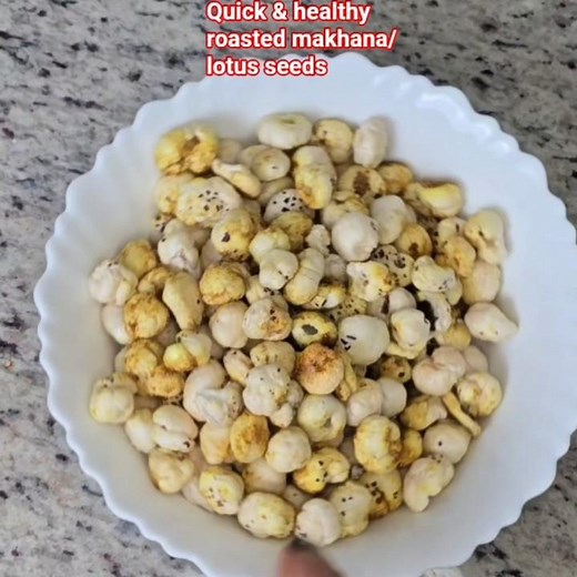 Quick & easy roasted makhana/ Stop Eating Junk! Try Healthy fox nut Snacks also called lotus seeds