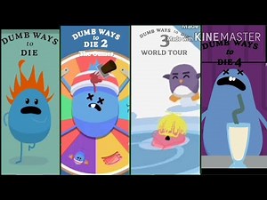 Dumb Ways To Die 1,2,3,4 Dumb Ways To Die Series All Deaths And Fails 10K sub special