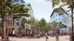 A new green district is being built to connect the quays of Bordeaux to the train station