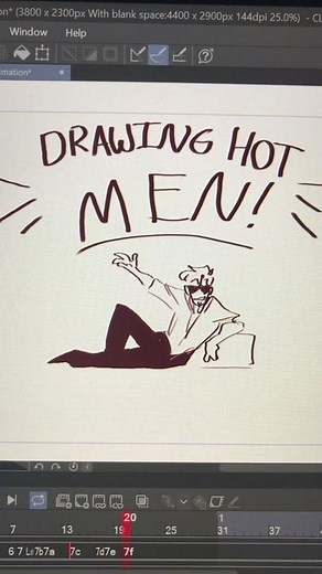The answer as to why I am always drawing Hot Men😔 #animation