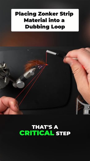 Fly Fish Food | How to Place Zonker Strip Material into a Dubbing Loop! 🔥 If you want your streamers to “breathe” in the water, stop just wrapping the... | Instagram