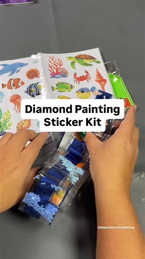 Christina on Instagram: "Excited for my new diamond painting sticker kit. This diamond painting kit was sent to me for review and I LOVE small diamond painting kits, especially stickers. #diamondpainting #diamondartkit #craftingcommunity #creativeprojects #diycrafts"