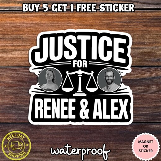 Justice for Renee & Alex Sticker/magnet, Political Activist, Anti-ice - Etsy