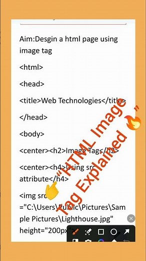 HTML Image Tag with Attributes | Experiment-6 | 👉 “How to Add Images in HTML?” #WebTechnologies