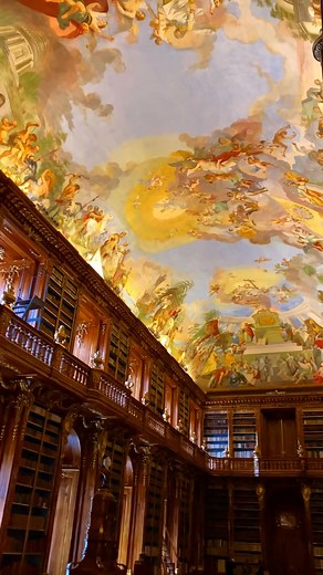 2.6K views · 165 reactions | Most people walk right past this hidden baroque library in Prague  樂 Interesting fact : The Philosophical Hall of Strahov Library contains books of various types and the total number of its volumes exceeds 42,000 pieces. Strahov Library, Prague, Czech Republic : @tomadamovici #baroque #strahovlibrary #baroqueblockbuster | Anne Bich | Facebook