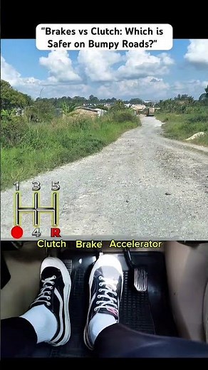 "Brakes vs Clutch: Which is Safer on Bumpy Roads? (Check Description)" #zamendrive
