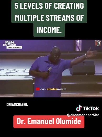 ‏5 Levels of creating multiple streams of incomes.