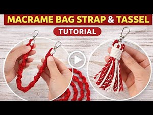 "Macrame bag strap and tassel tutorial"#viral #macrametutorial #macramecrafts #diy