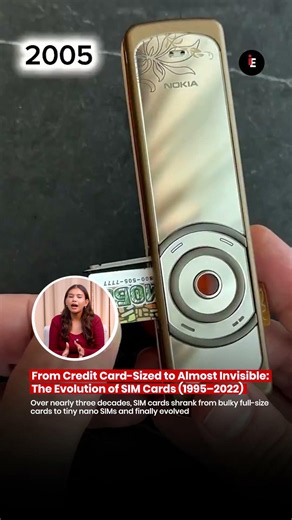 📱 Remember when a SIM card was almost as big as a credit card?