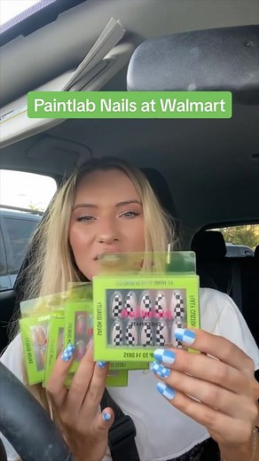 Anyone else running over to Walmart on their lunch break? 💅🛍️ #paintlab #pressonnails #walmartfinds #walmarthaul #athomenails #walmartbeautyproducts