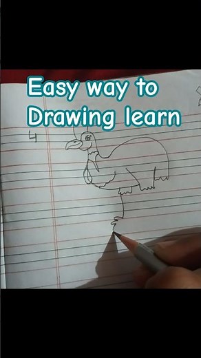 Cassowary's drawing is an easy way # to learn 🛑💯👍