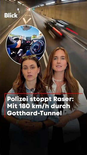 Madness in the Gotthard Tunnel: Speeding driver passes 21 times in oncoming traffic!
