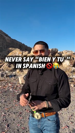 Daniel quezada on Instagram: "NEVER say “BIEN Y TU” in Spanish🚫😭 #never #teacher #spanish #easy #gun"