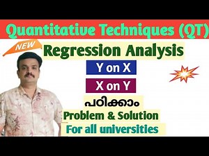 Regression Analysis/Problems and Solutions/ QT
