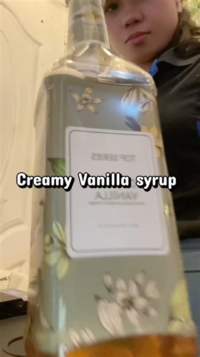 Ice coffee creamy vanilla syrup🤤 #fyp