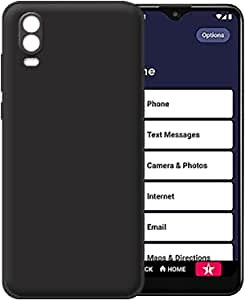 Soft Case for Jitterbug Smart 3 Lively Smart Phone Cover (Black)