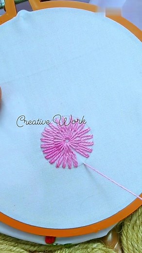 Very simple flower embroidery ❤️😍 #reels #Embroidered #Amazing #Gifting #fashion #giftideas #viral | Creative Work