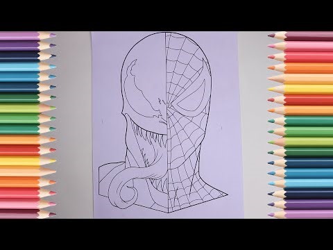 Spider-Man and Venom Coloring Pages / Satisfying Coloring Spider-Man and Venom