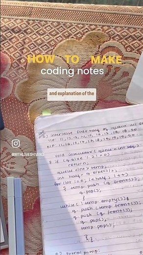 How to make coding notes ?