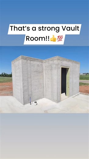 Love this vault room by Aaron's Storm Shelters in Oklahoma. These guys are your specialists when it comes to safe room installations! #reels #vault #stormshelter #oklahoma #concrete #saferoom #buckeyeplans #aaronsstormshelters | Buckeye Builders